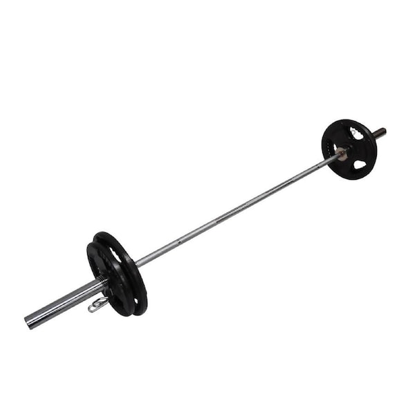 Total 66kg - 220cm Olympic Barbell Bar Weight Set - a Pair Free Spring Collars
