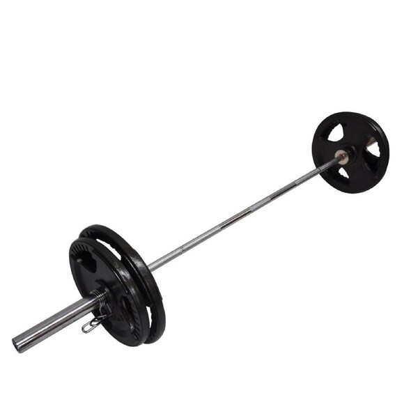 Total 106kg - 220cm Olympic Barbell Bar Weight Set - a Pair Free Spring Collars