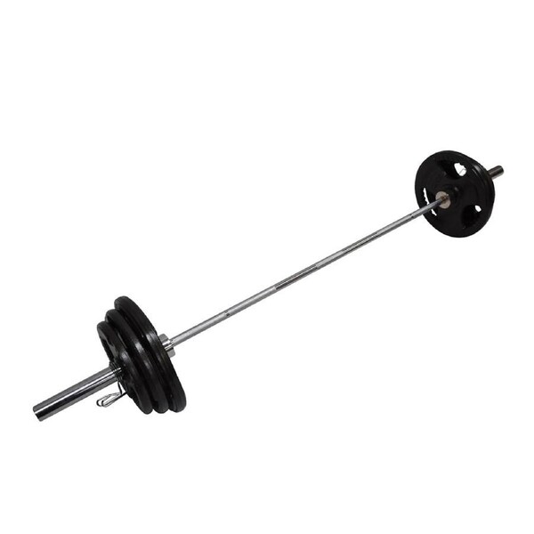 Total 106kg - 220cm Olympic Barbell Bar Weight Set - a Pair Free Spring Collars