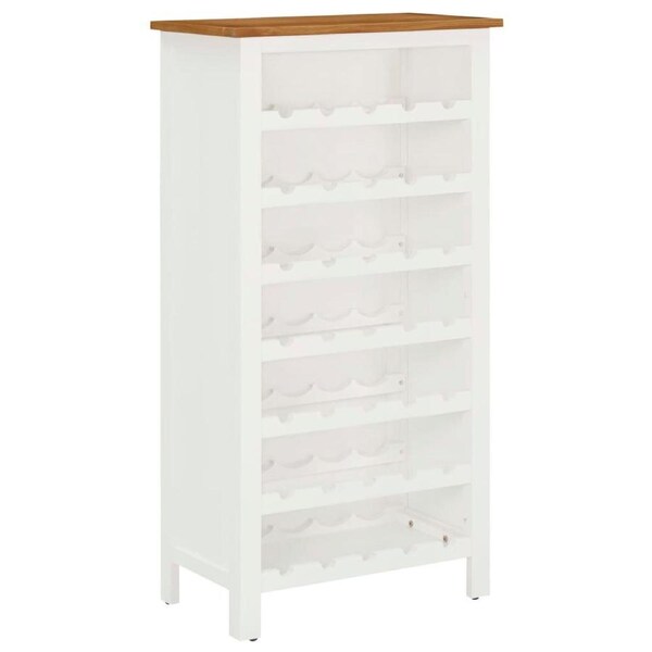 Wine Cabinet 56x32x110 cm Solid Oak Wood vidaXL
