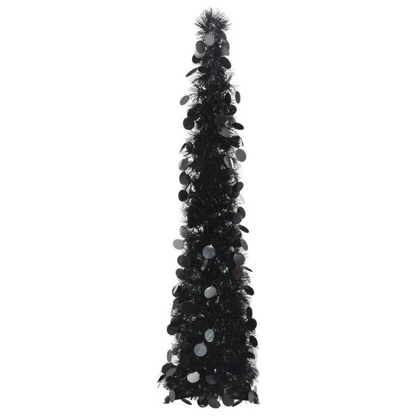 Pop-up Artificial Christmas Tree Black 120 cm PET vidaXL
