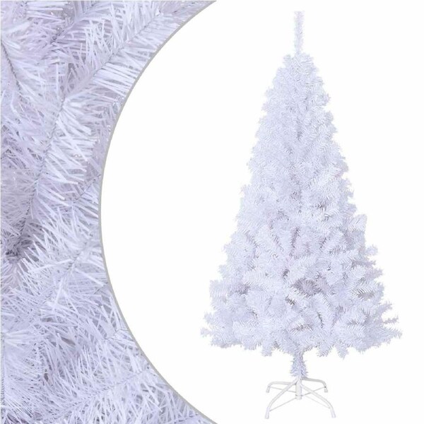 Artificial Christmas Tree with Thick Branches White 150 cm PVC vidaXL