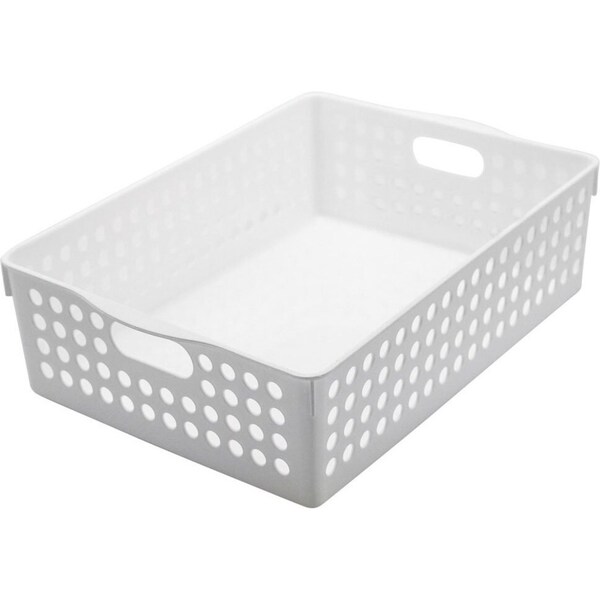 Boxsweden 30cm Mode Basket Home Storage/Holder Cleaning Room Organiser White