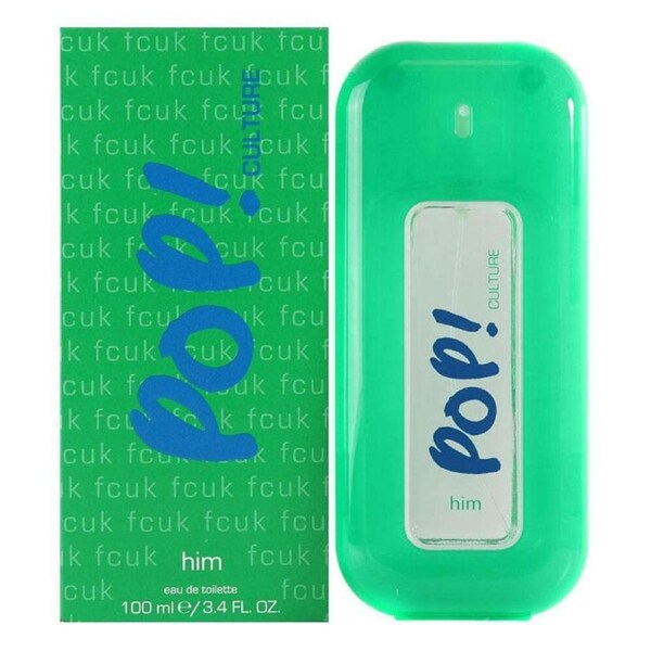 FCUK Pop Culture 100ml Eau De Toilette/Fragrances/Natural Spray Him/Men/Guys