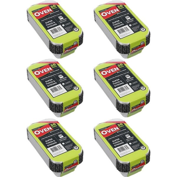 120pc Lemon & Lime 20cm Disposable BBQ/Oven Food Storage Foil Container w/Lid