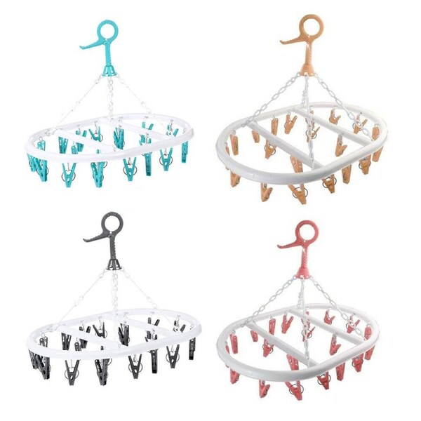 4x Boxsweden 20 Pegs/Hooks Hanging Clothes/Undergarment/Socks Airer/Dryer Assor