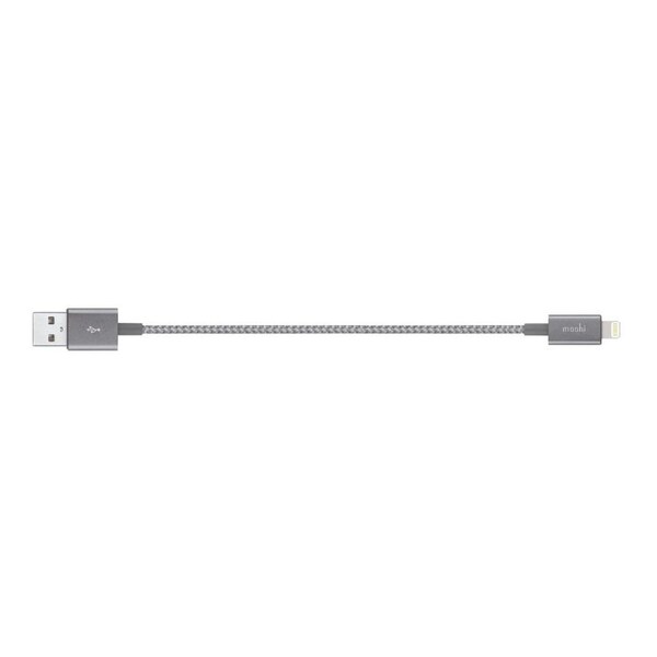 Moshi Integra USB-A to Lightning MFI-Certified Charge/Sync 2M Braided Cable Grey