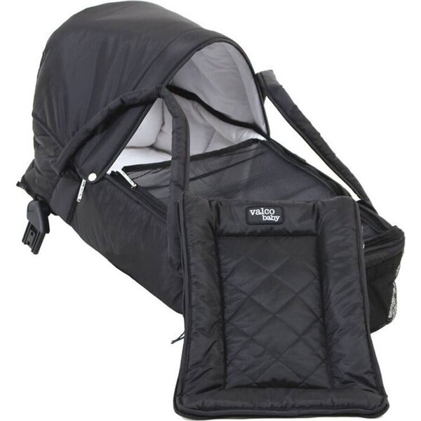 Valco Baby Eclipse Baby/Infant Bassinet for Stroller/Pram Tri Mode Duo X Black