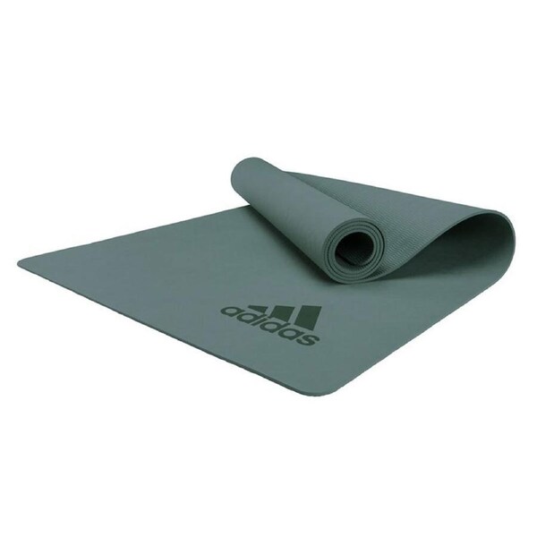 Adidas Premium Yoga/Pilates Mat 5mm Exercise Training/Fitness Workout Raw Green