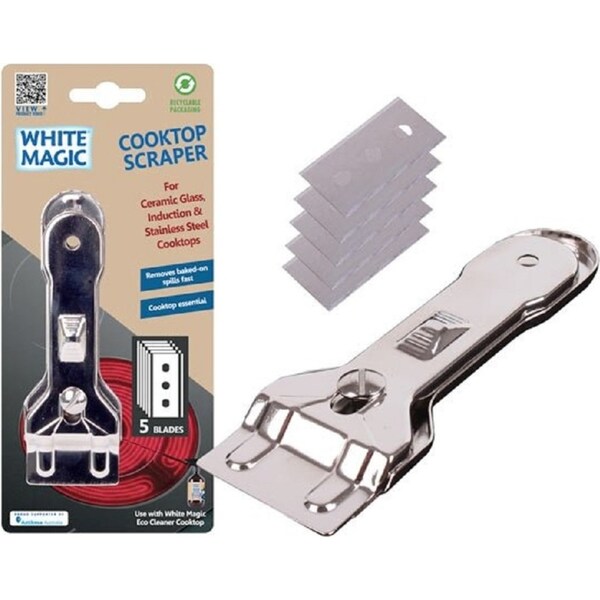 White Magic Cook Top Scraper