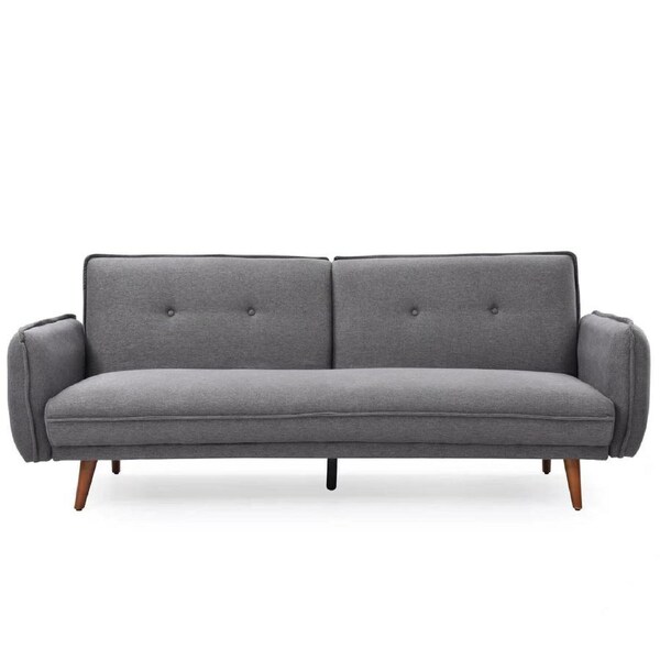 Sarah Sofa Bed Elegant and Comfortable Convertible Couch for Compact Living Spaces Dark Grey