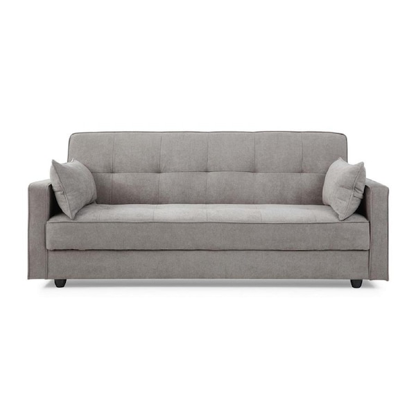Junny Sofa Bed Functional and Stylish 3 Seater Futon with Space Saving Features Grey
