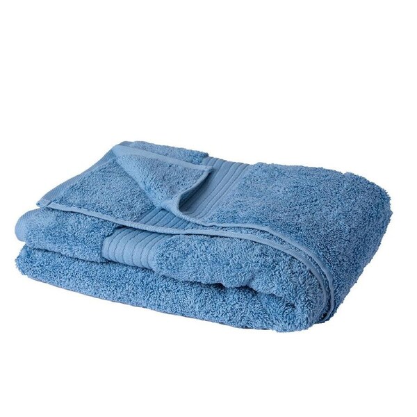 MyHouse Celene Luxury Face Towel Washed 31.5X34cm Blue - Face Washer