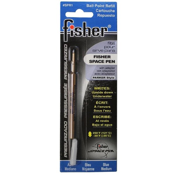 Fisher Space Pen Medium Blue Pressurised Refill Cartridge