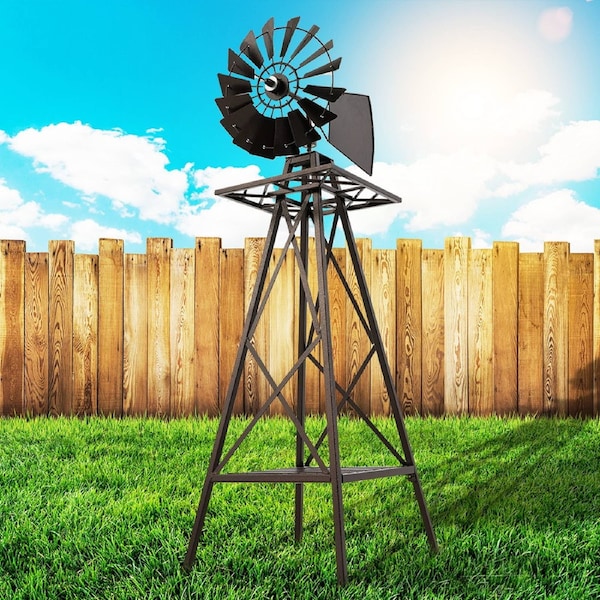 Gardeon Windmill 160cm Metal Ornaments Outdoor Decor Ornamental Wind Mill