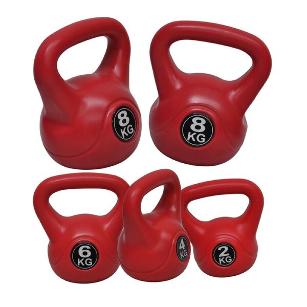 2+4+6+8kg+8kg - Total 28kg Kettlebell Weight - Home Gym Training Kettle Bell