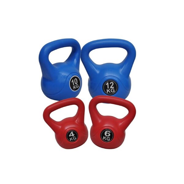 4+6+10+12kg - Total 32kg Kettlebell Weight Set - Home Gym Kettle Bell