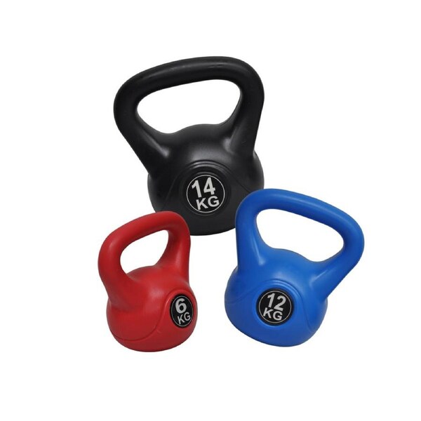6+12+14kg - Total 32kg Kettlebell Weight Set - Home Gym Kettle Bell