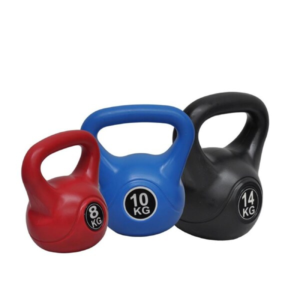 8kg + 10kg + 14kg - Total 32kg Kettlebell Weight Set - Home Gym Kettle Bell