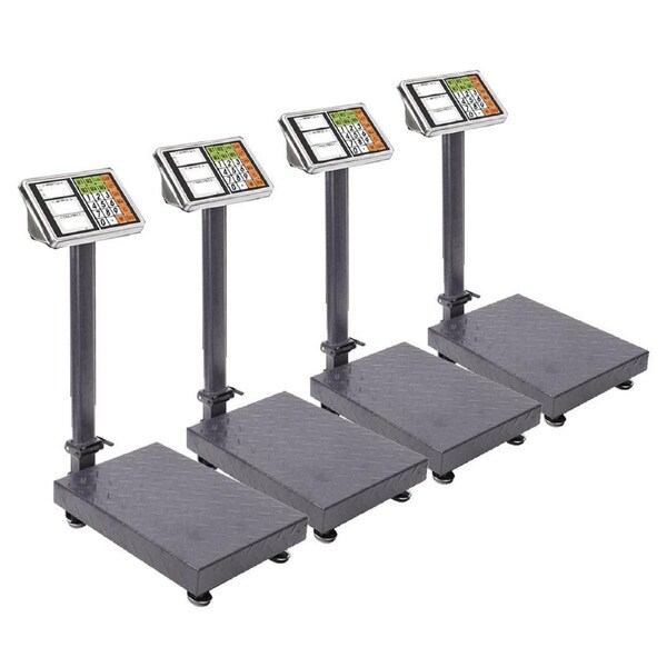 SOGA 4X Electronic Digital Platform Scale Postal Weight Black 300kg