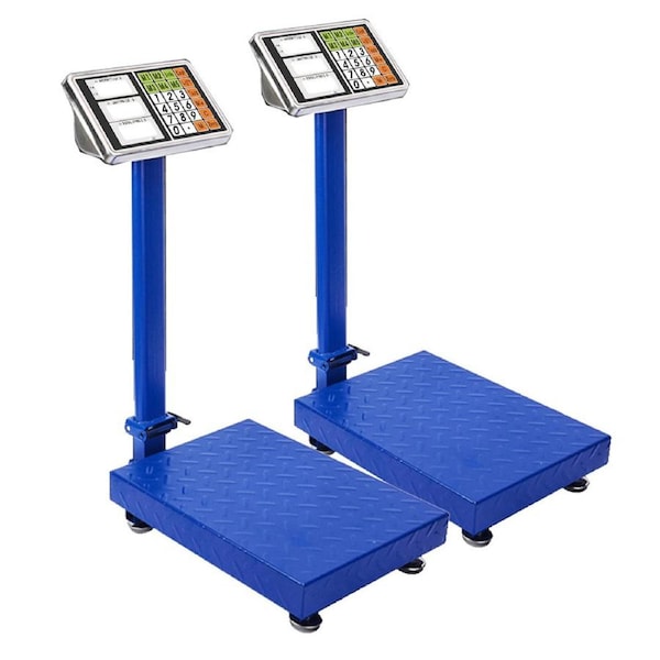 SOGA 2X Electronic Digital Platform Scale Postal Weight Blue 300kg