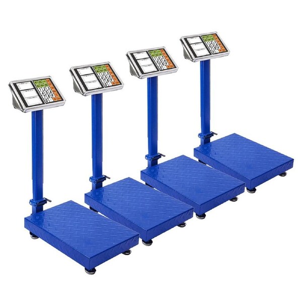 SOGA 4X Electronic Digital Platform Scale Postal Weight Blue 150kg