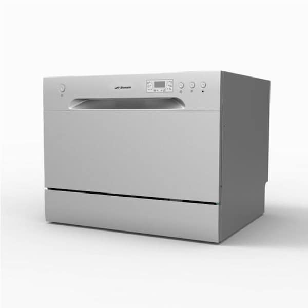 Domain 6 Place Stainless Steel Electronic Benchtop Dishwasher - Silver