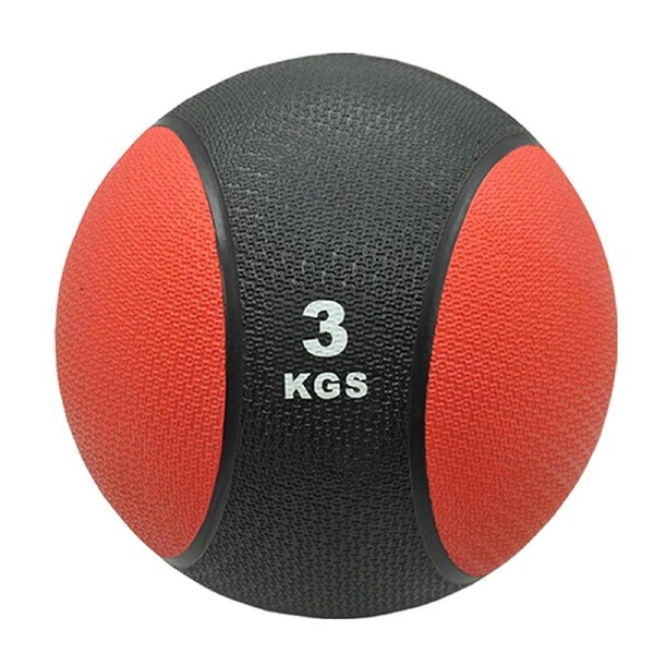 3kg Energetics Commercial Rubber Medicine Ball / Gym Fitness Exercise Ball