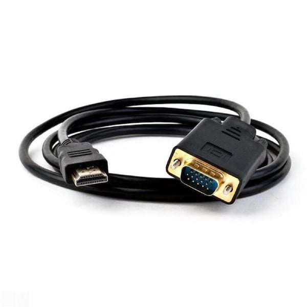 1.8M 6 Feet HDMI Male to VGA Male Cable for Computer, Laptop, PC, Monitor ETC