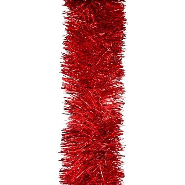 200m RED Christmas Tinsel 100mm wide