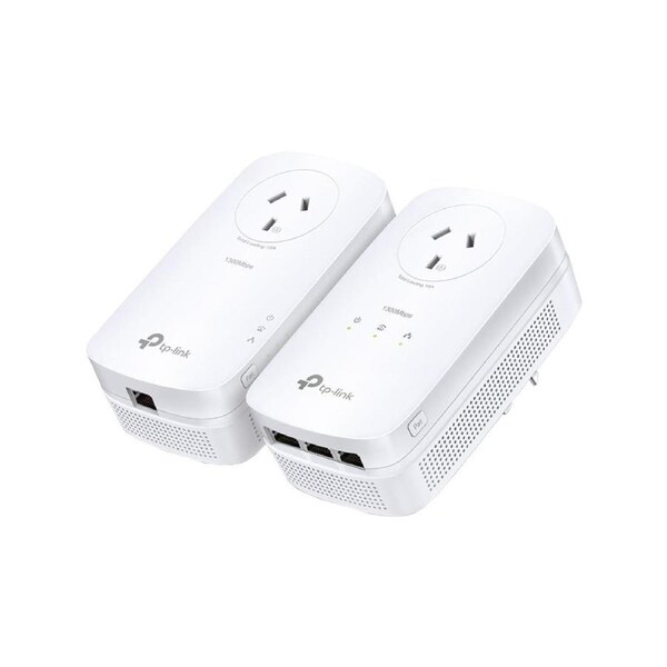 TP-Link AV1300 3-Port Gigabit Passthrough Powerline Starter Kit (TL-PA8033PKIT)