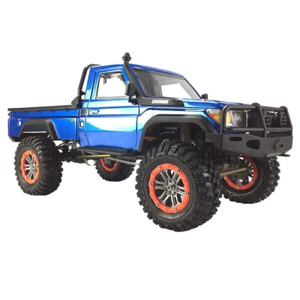 YIKONG 1002 Rc Car Hobby 5CH 2.4Ghz 1/10 4Wd PRO Rock Crawler Land Cruiser Climbing Off Road Blue