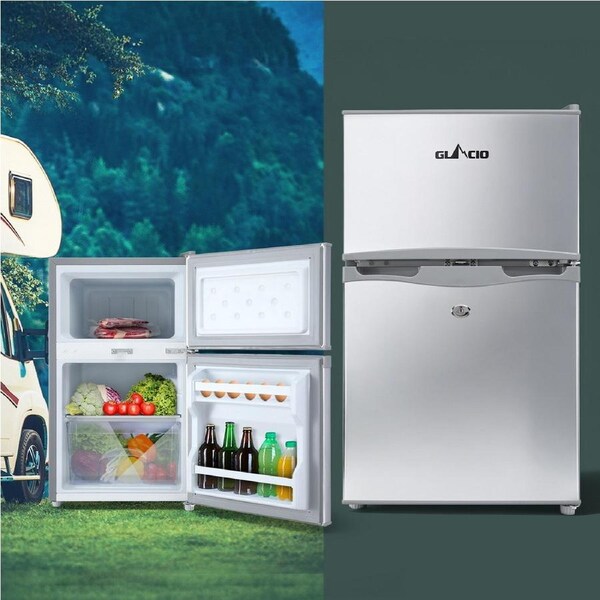 65L Portable Fridge Freezer Glacio Bar Upright 12V/24V/240V Camping Caravan