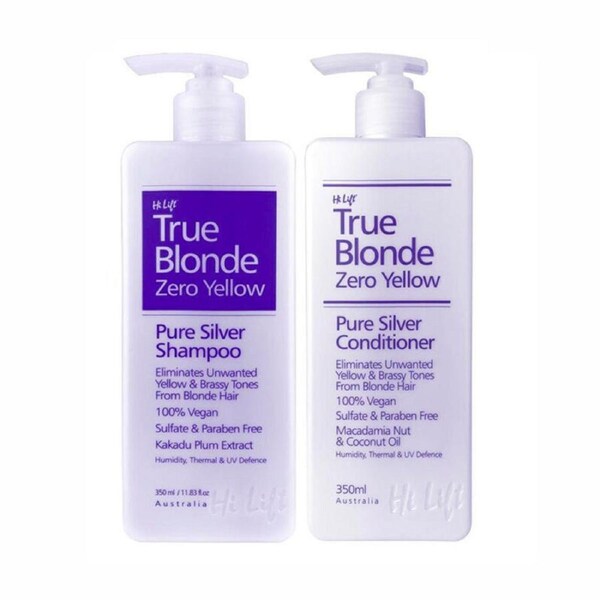 Hi Lift True Blonde Zero Yellow Pure Silver Shampoo + Conditioner Duo 350ml