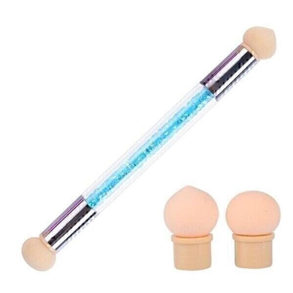 SNS Gelish Dip Dipping Ombre Sponge Nail Double-Ended Brush Pen Applicator