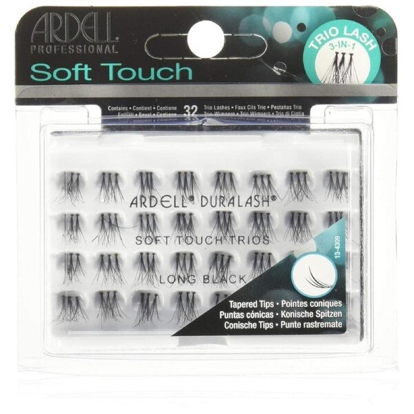 Ardell Soft Touch Trios Black False Fake Eyelashes Lash Extension Long