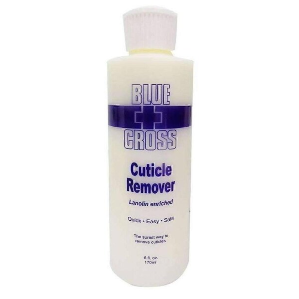 Blue Cross Cuticle Remover Lanolin Enriched Manicure Pedicure 6oz 170ml