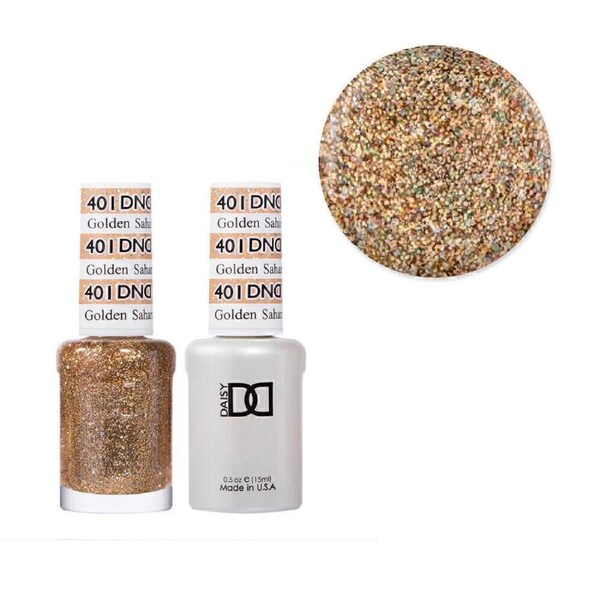 DND 401 Golden Sahara Star - Daisy Collection Nail Gel & Polish Duo 15ml