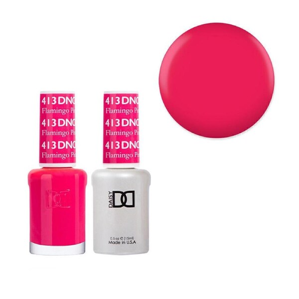 DND 413 Flamingo Pink - Daisy Collection Nail Gel Polish 15ml