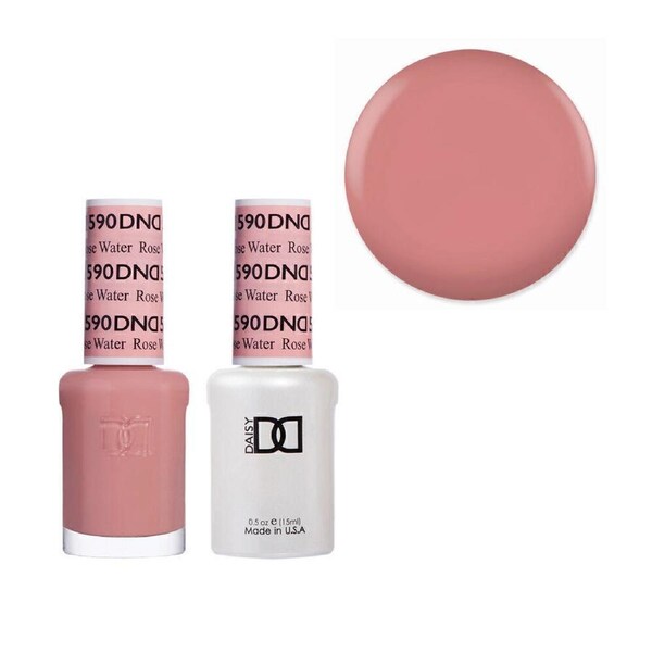 DND 590 Rose Water - Daisy Collection Nail Gel Polish 15ml