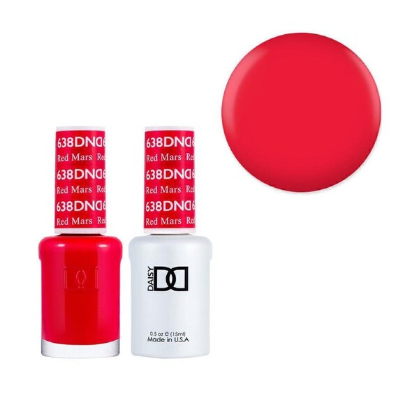 DND 638 Red Mars - Daisy Collection Nail Gel Polish 15ml