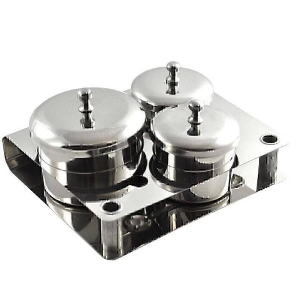 3 pcs Mini Acrylic Dip Dipping Powder & Liquid Set Container Jar Organizer Tray