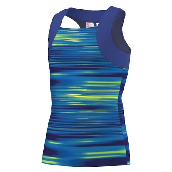 ADIDAS G Response Tank Top Girls Kids Childrens Tennis Competition Climalite Blue / 5-6 Years Old