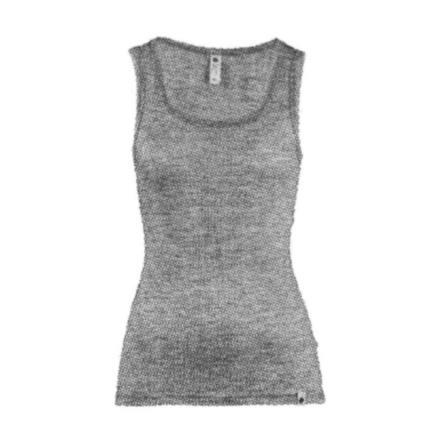 MERINO SKINS Wool Blend Ladies Verona Round Neck Tee Thermal Top Tank - Soft Grey XXL (AUS 18)