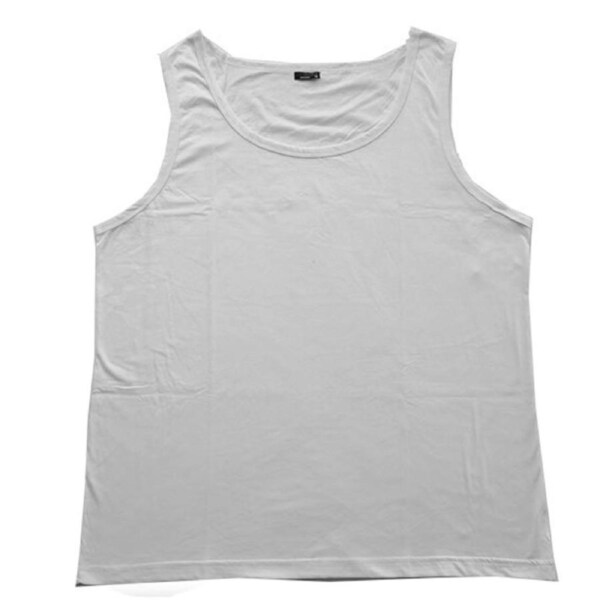 PLUS SIZE SINGLET Big Mens Sleeveless 100% COTTON Tank Top 3XL-6XL Summer Grey / 4XL