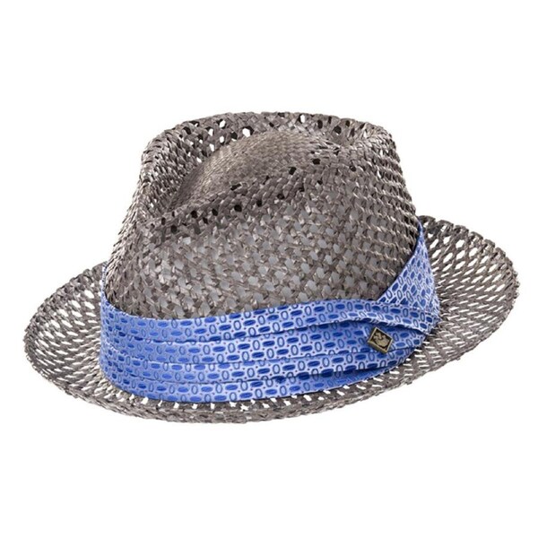 Goorin Brothers Straw Hat Light Sturdy Vented Trilby Sun Summer Fedora Grey / S