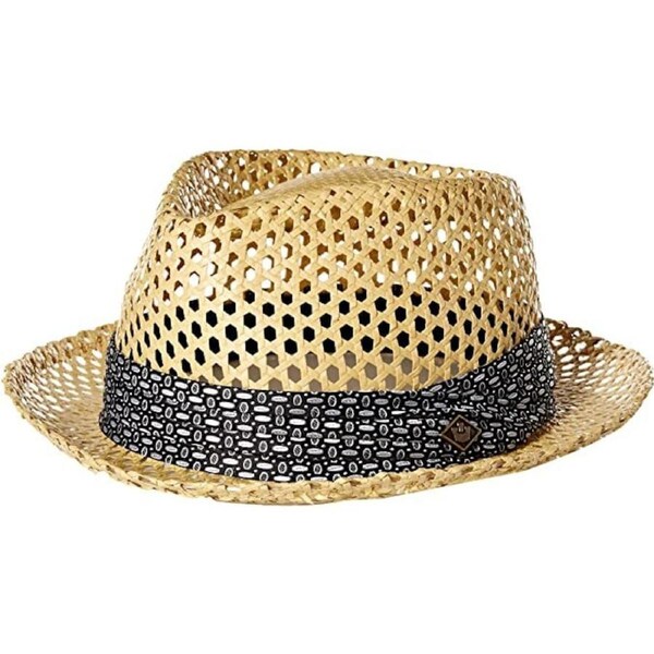 Goorin Brothers Straw Hat Light Sturdy Vented Trilby Sun Summer Fedora Natural / M
