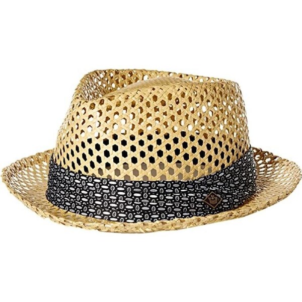 Goorin Brothers Straw Hat Light Sturdy Vented Trilby Sun Summer Fedora Natural / S
