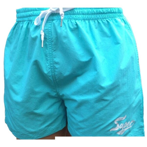 Ladies Board Shorts Beach Microfibre Swim Surf Bottoms Blue / X-Small