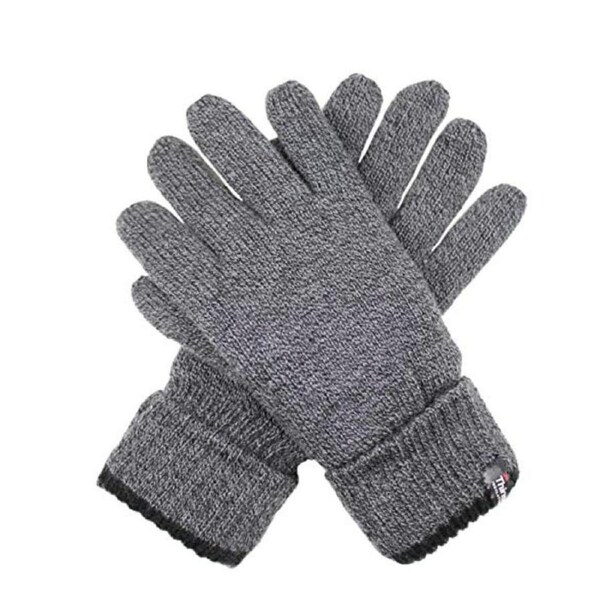 Dents Mens Full Finger 3M Thinsulate Knit Gloves w Cuff Thermal Insulation Warm Medium